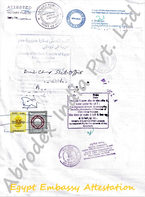 Certificate Of Origin Coo Attestation Egypt Embassy Legalization