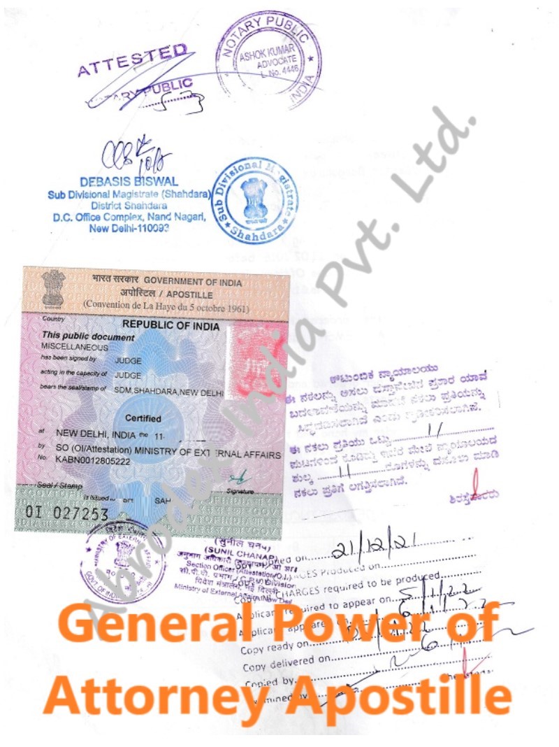 General Power Of Attorneygpa Apostille For Philippines India 7539