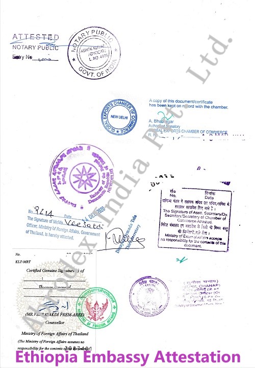 Marriage Certificate Attestation Ethiopia Embassy Legalization